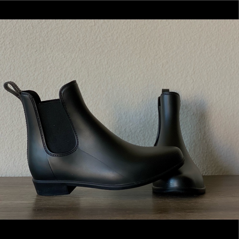 Fall style Black Rain Boots